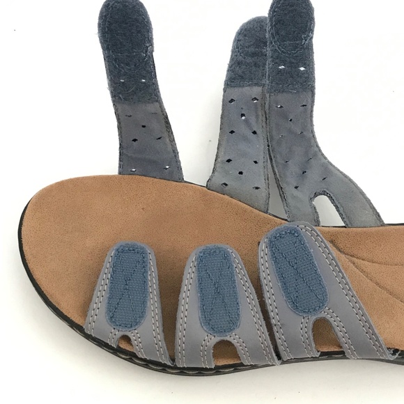 CLARKS Leather Comfort Sandals Leisa Cacti Q Slip On Slide Sandals Size 9.5 - Picture 8 of 16